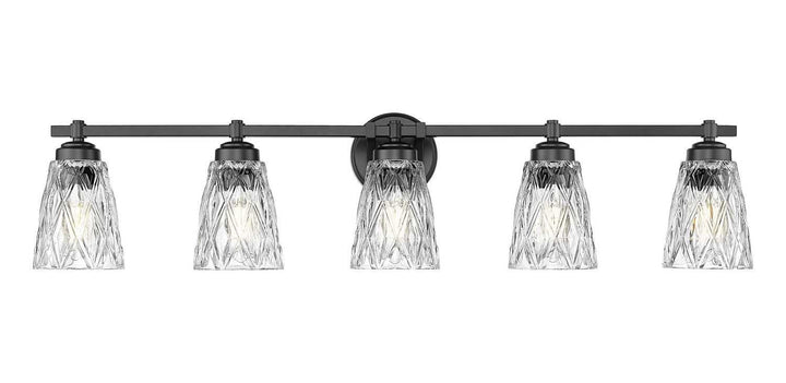 Z-Lite Canada - 1960-5V-MB - Five Light Vanity - Andree - Matte Black