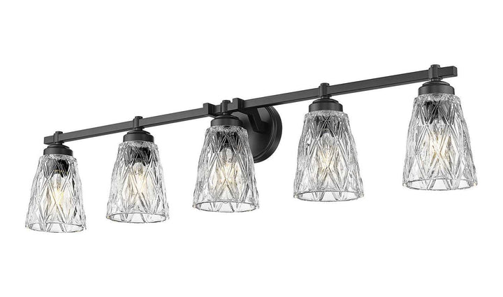 Z-Lite Canada - 1960-5V-MB - Five Light Vanity - Andree - Matte Black
