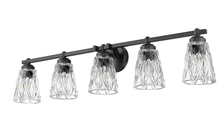Z-Lite Canada - 1960-5V-MB - Five Light Vanity - Andree - Matte Black