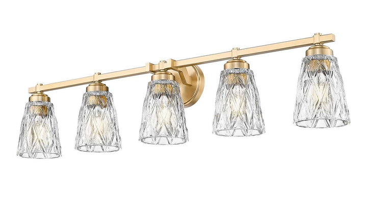 Z-Lite Canada - 1960-5V-MGLD - Five Light Vanity - Andree - Modern Gold