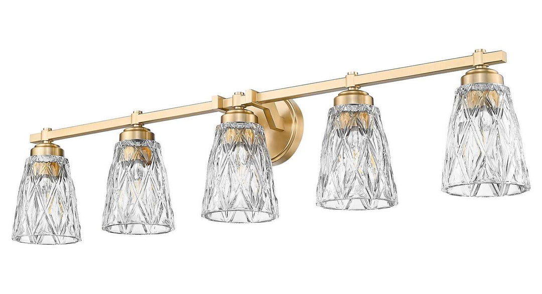 Z-Lite Canada - 1960-5V-MGLD - Five Light Vanity - Andree - Modern Gold