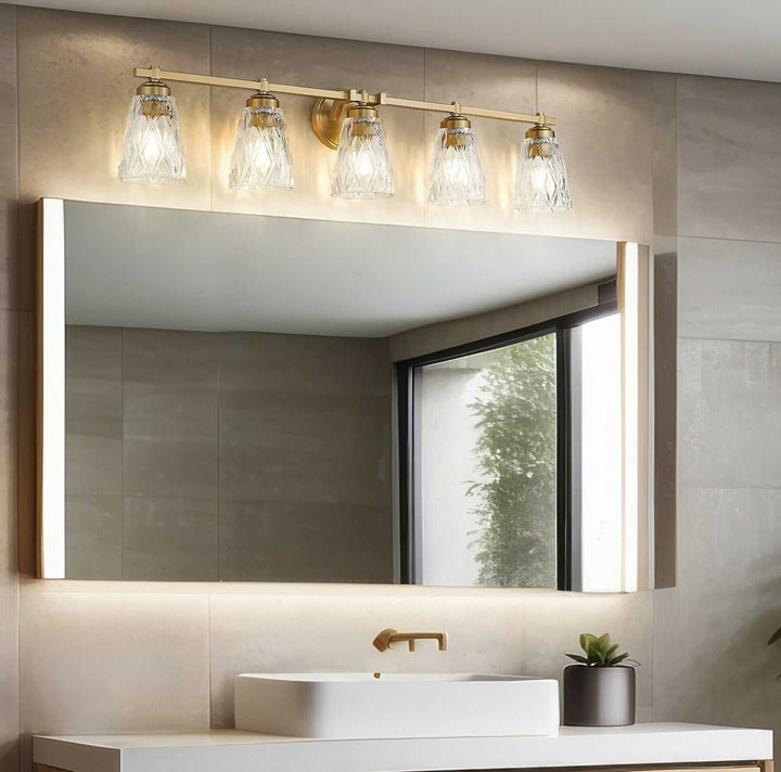 Z-Lite Canada - 1960-5V-MGLD - Five Light Vanity - Andree - Modern Gold