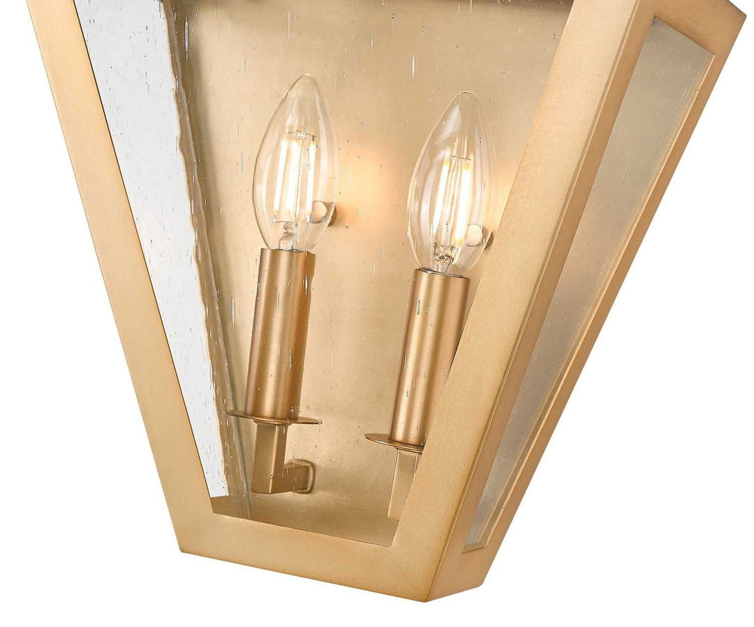 Montalcino Two Light Wall Sconce in Rubbed Brass Z-Lite Canada