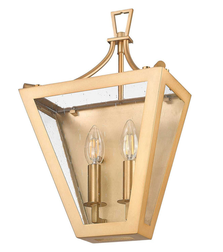 Montalcino Two Light Wall Sconce in Rubbed Brass Z-Lite Canada