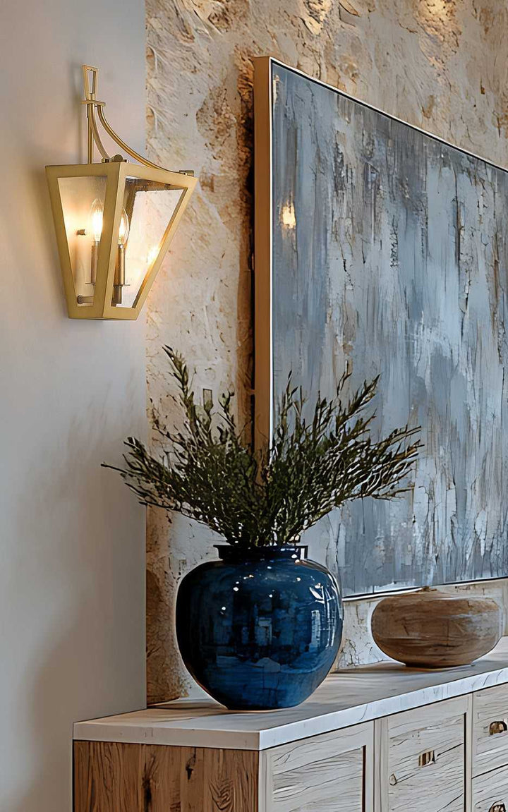 Montalcino Two Light Wall Sconce in Rubbed Brass Z-Lite Canada