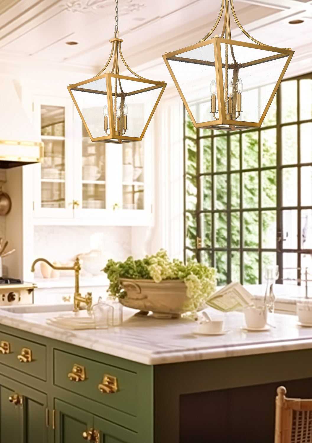 Z-Lite Canada - 1961-4C-RB - Four Light Chandelier - Montalcino - Rubbed Brass