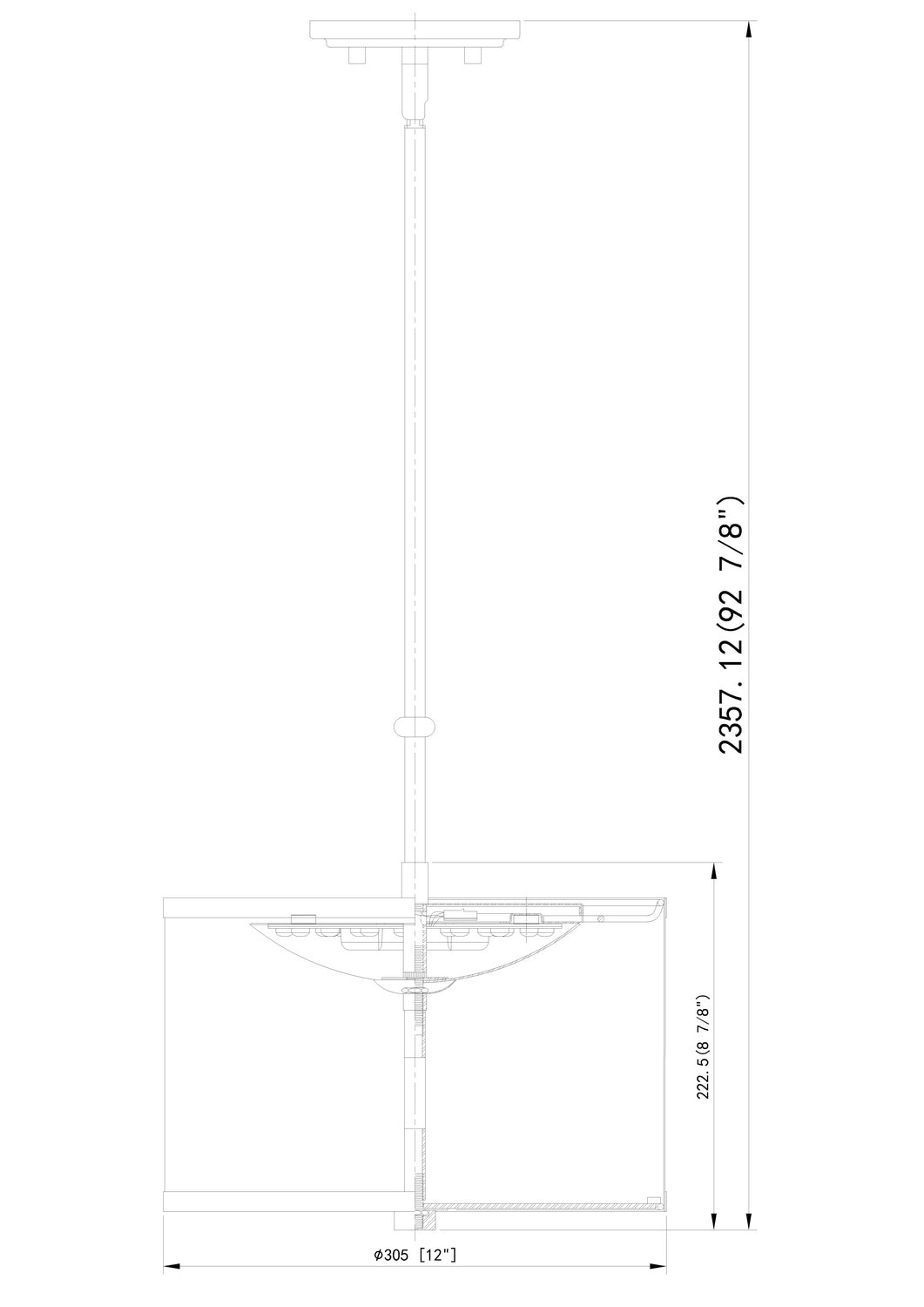 Linden LED Pendant in Brushed Nickel Z-Lite Canada
