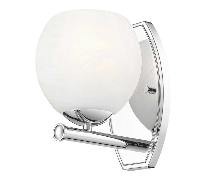 Colette One Light Wall Sconce in Chrome Z-Lite Canada