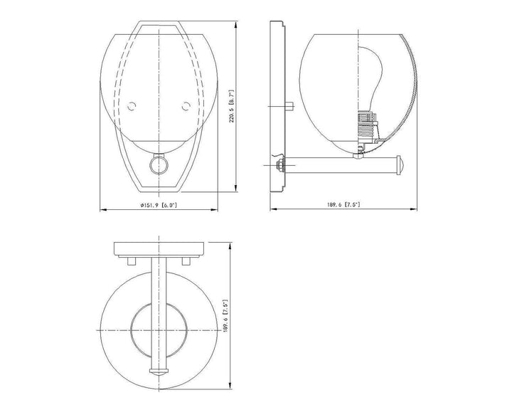 Colette One Light Wall Sconce in Chrome Z-Lite Canada