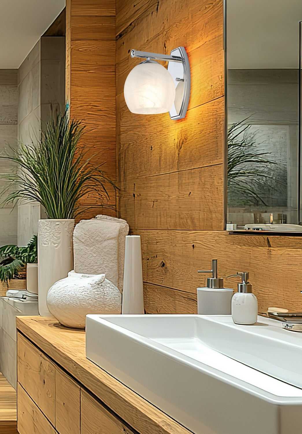 Colette One Light Wall Sconce in Chrome Z-Lite Canada