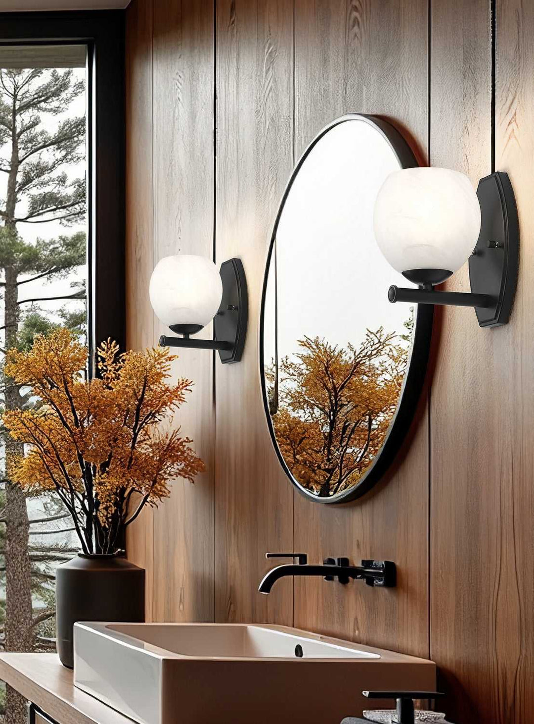 Colette One Light Wall Sconce in Matte Black Z-Lite Canada