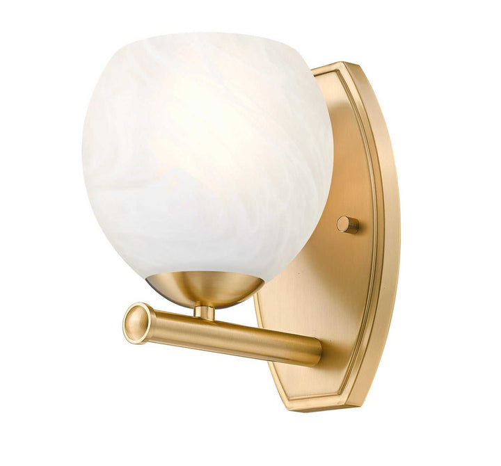 Colette One Light Wall Sconce in Modern Gold Z-Lite Canada