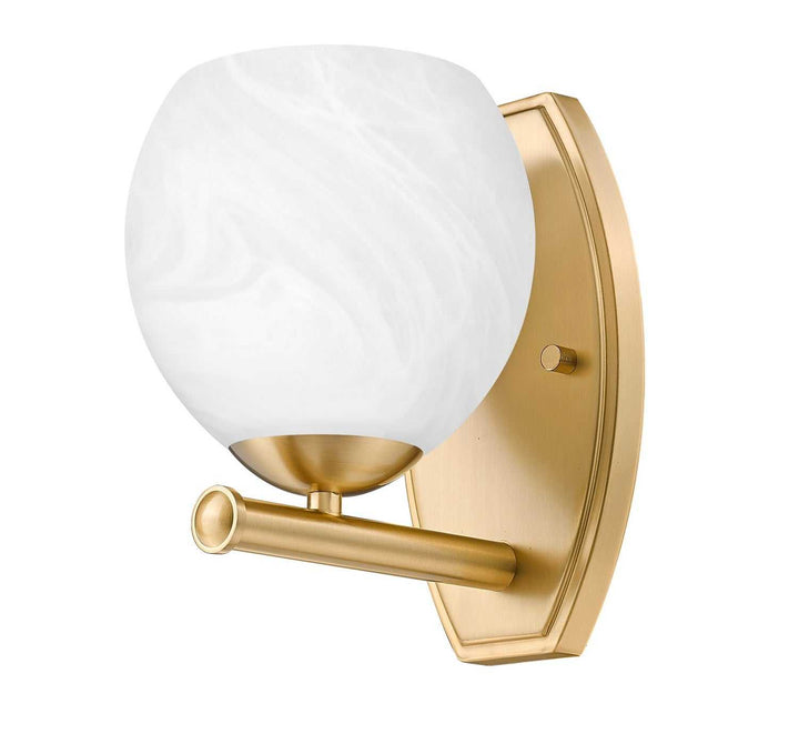 Colette One Light Wall Sconce in Modern Gold Z-Lite Canada