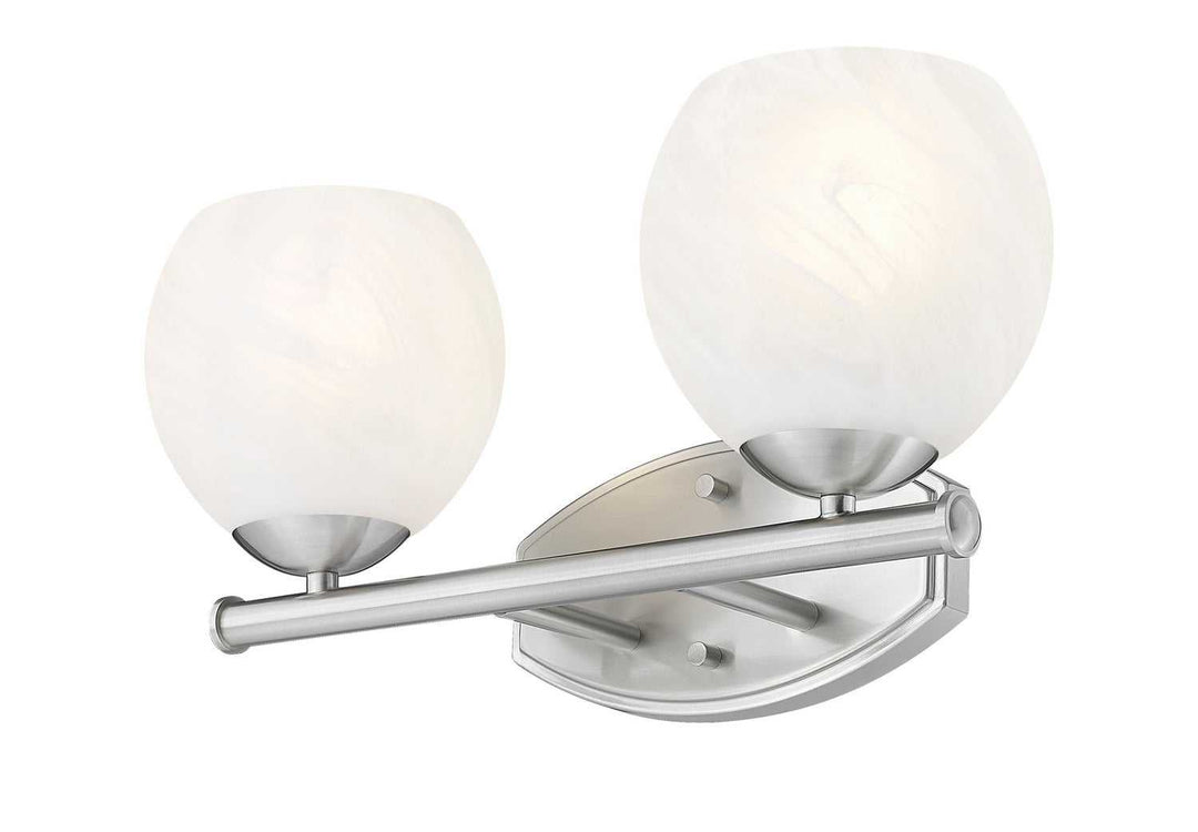 Colette Two Light Vanity in Brushed Nickel Z-Lite Canada