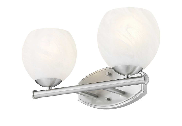 Colette Two Light Vanity in Brushed Nickel Z-Lite Canada