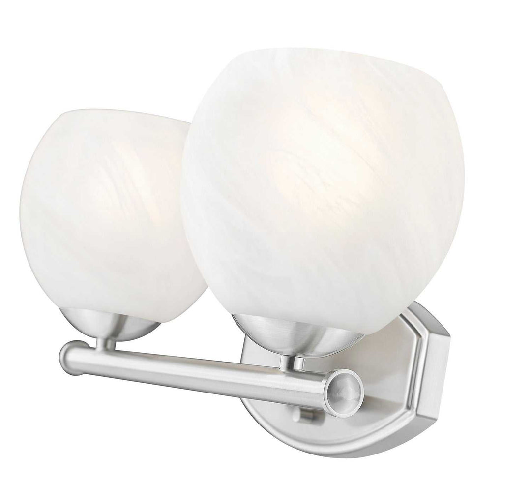 Colette Two Light Vanity in Brushed Nickel Z-Lite Canada