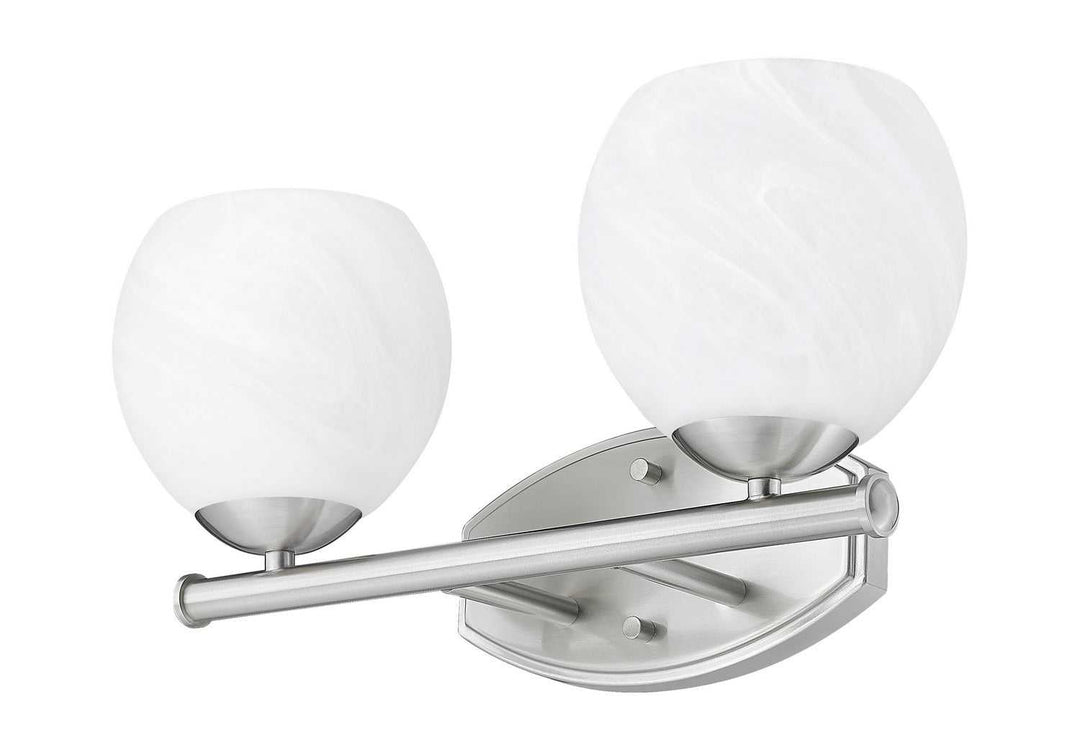 Colette Two Light Vanity in Brushed Nickel Z-Lite Canada