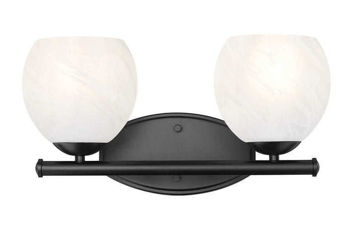Colette Two Light Vanity in Matte Black Z-Lite Canada