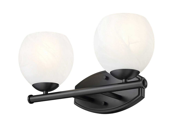 Colette Two Light Vanity in Matte Black Z-Lite Canada