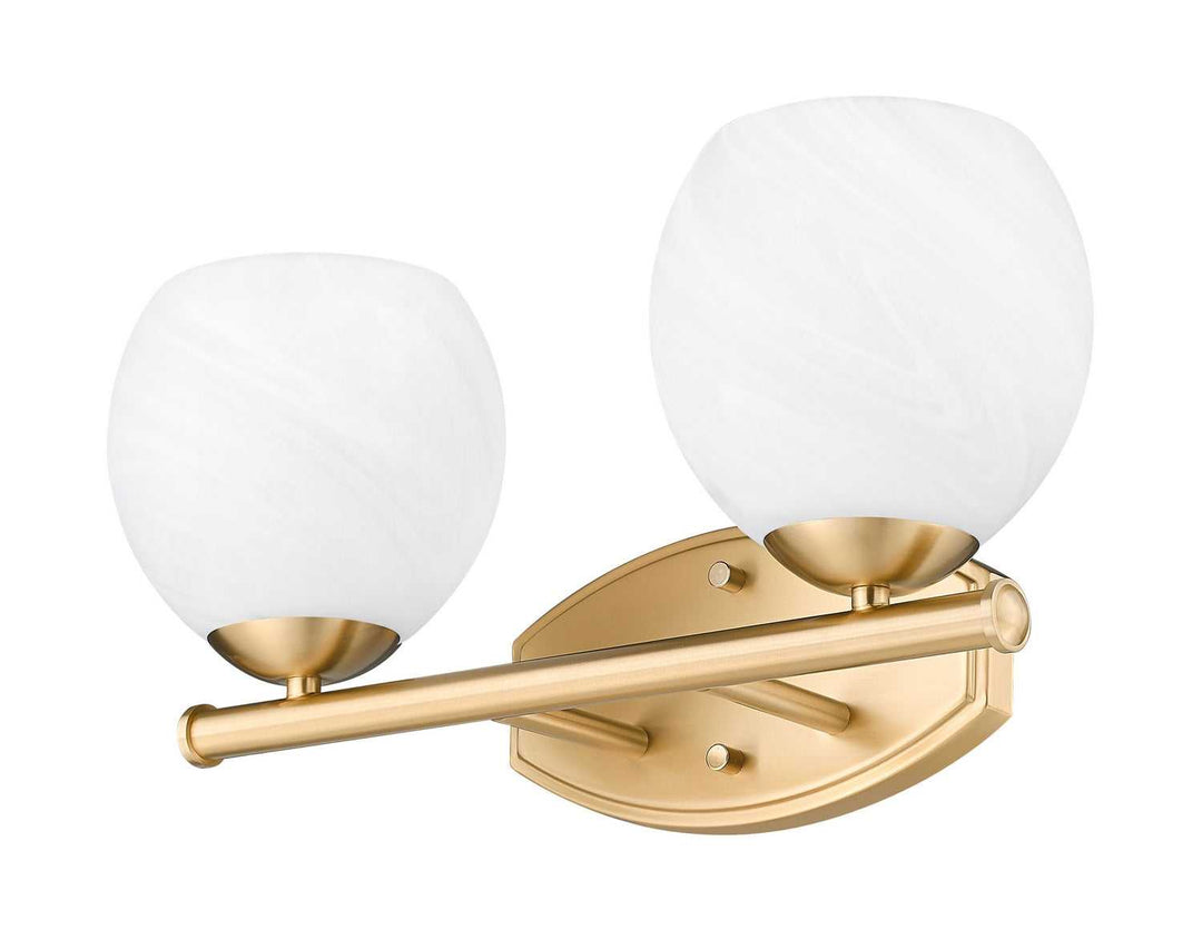 Colette Two Light Vanity in Modern Gold Z-Lite Canada