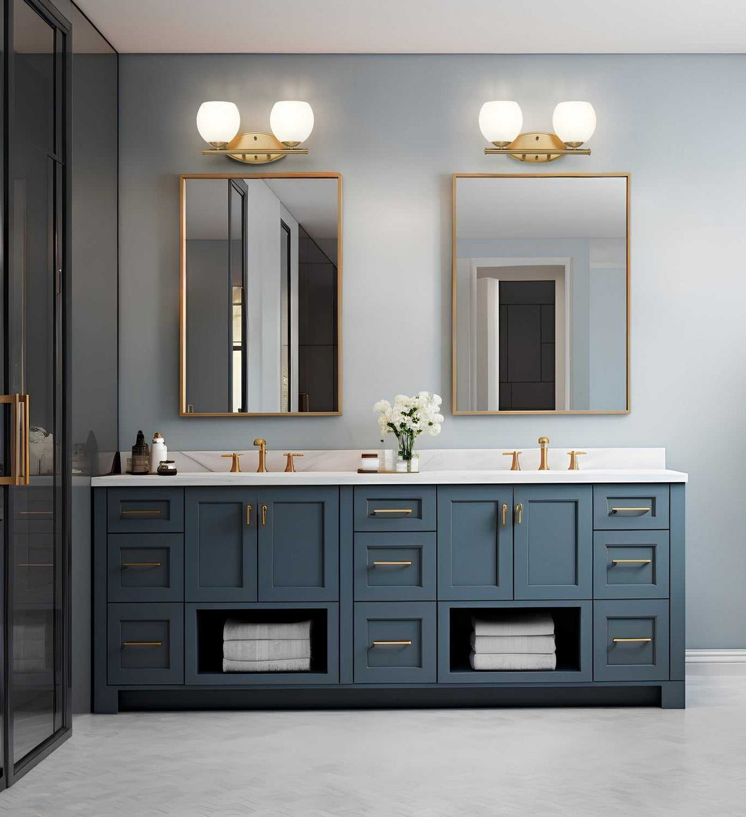 Colette Two Light Vanity in Modern Gold Z-Lite Canada