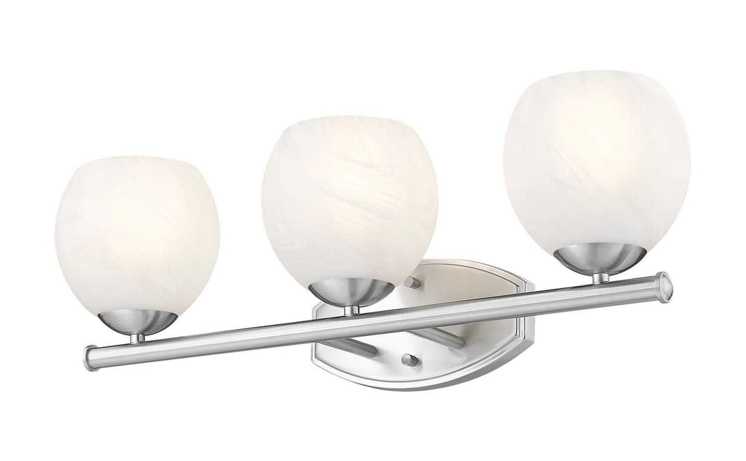 Colette Three Light Vanity in Brushed Nickel Z-Lite Canada