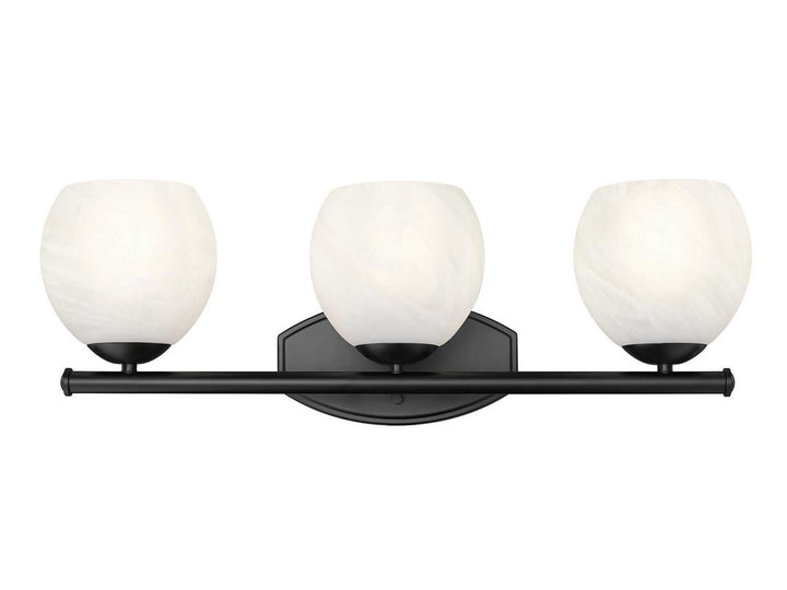 Colette Three Light Vanity in Matte Black Z-Lite Canada