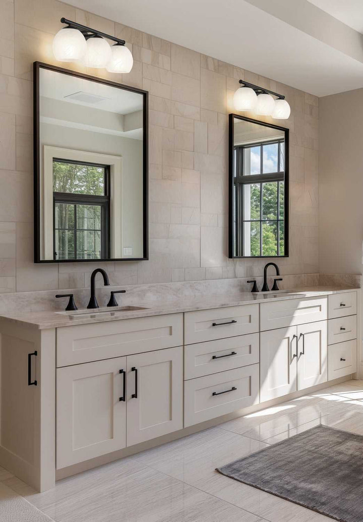 Colette Three Light Vanity in Matte Black Z-Lite Canada