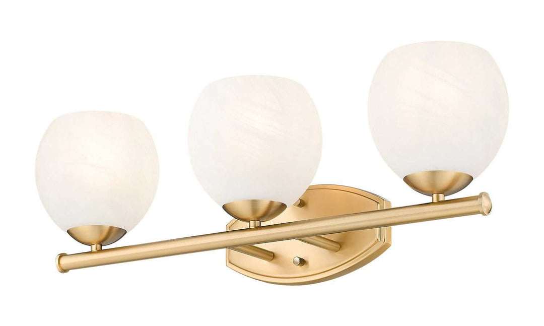 Colette Three Light Vanity in Modern Gold Z-Lite Canada