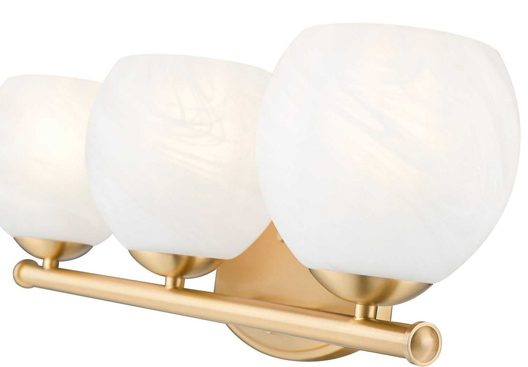 Colette Three Light Vanity in Modern Gold Z-Lite Canada