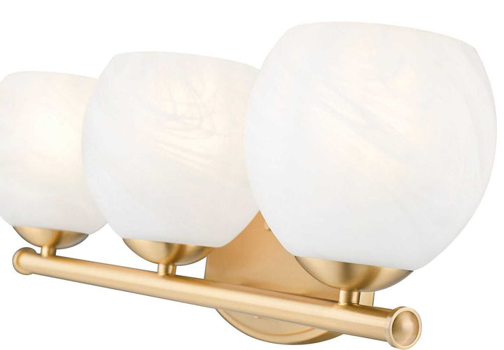 Colette Three Light Vanity in Modern Gold Z-Lite Canada