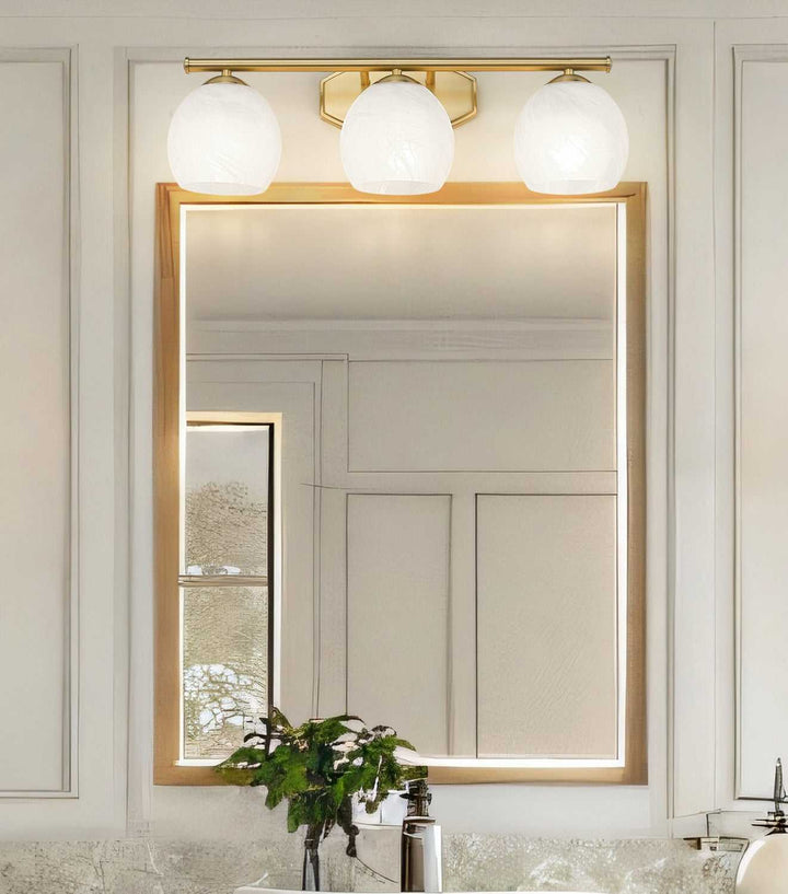Colette Three Light Vanity in Modern Gold Z-Lite Canada