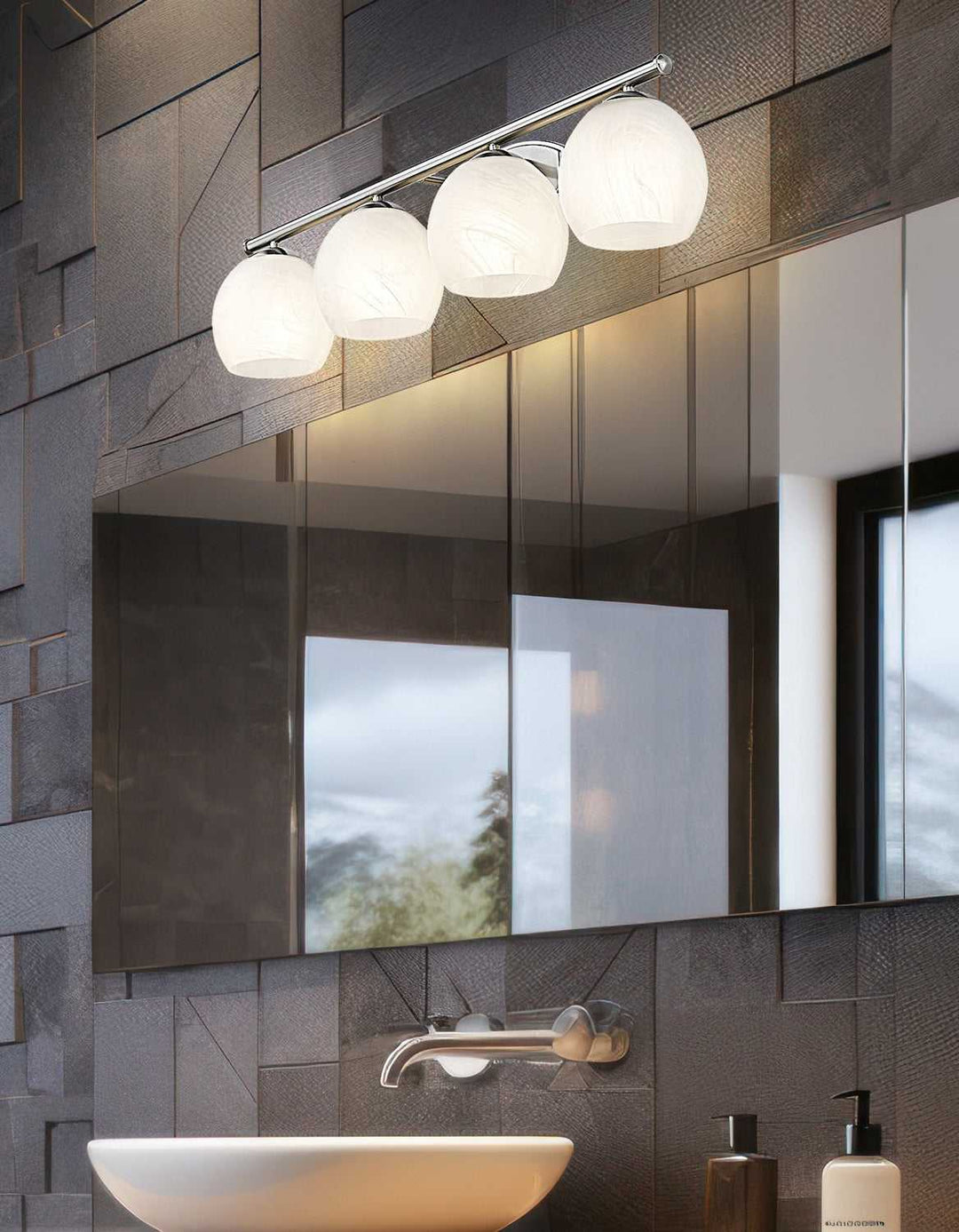 Colette Four Light Vanity in Brushed Nickel Z-Lite Canada