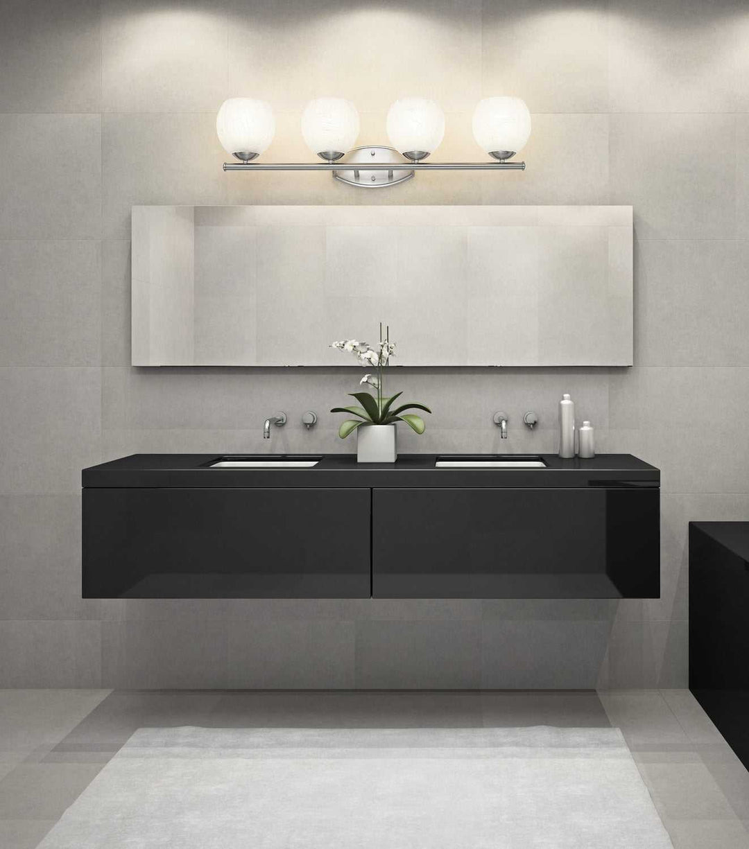Colette Four Light Vanity in Brushed Nickel Z-Lite Canada