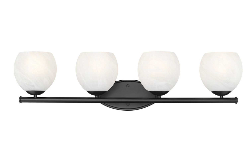 Colette Four Light Vanity in Matte Black Z-Lite Canada
