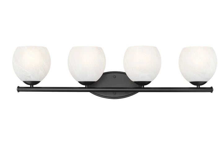 Colette Four Light Vanity in Matte Black Z-Lite Canada