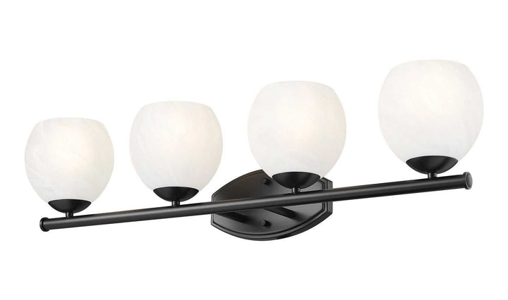 Colette Four Light Vanity in Matte Black Z-Lite Canada