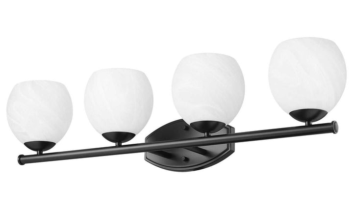 Colette Four Light Vanity in Matte Black Z-Lite Canada