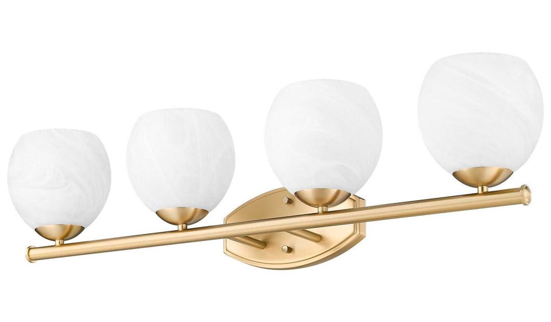 Colette Four Light Vanity in Modern Gold Z-Lite Canada