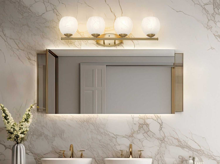 Colette Four Light Vanity in Modern Gold Z-Lite Canada