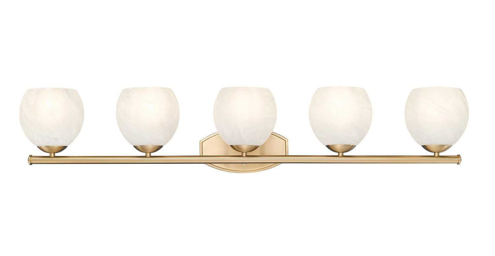 Colette Five Light Vanity in Modern Gold Z-Lite Canada