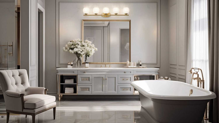 Colette Five Light Vanity in Modern Gold Z-Lite Canada
