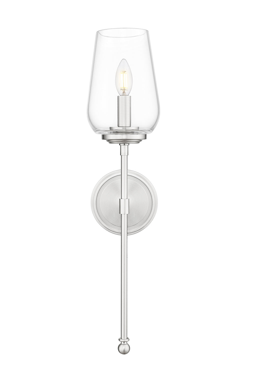 Dominique One Light Wall Sconce in Brushed Nickel Z-Lite Canada