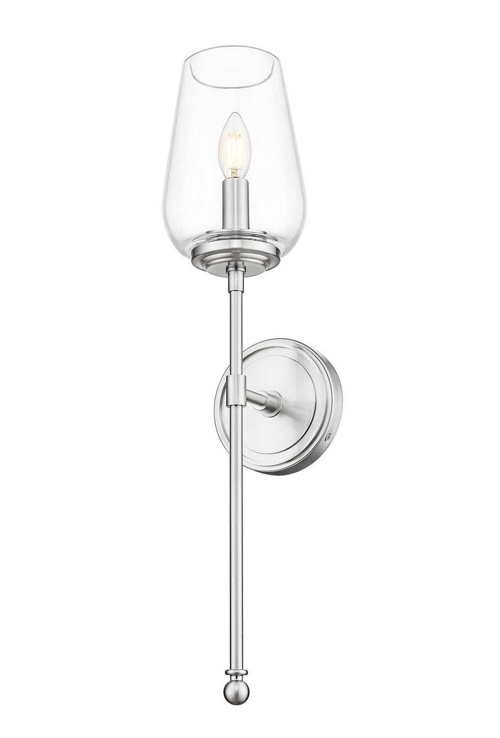 Dominique One Light Wall Sconce in Brushed Nickel Z-Lite Canada