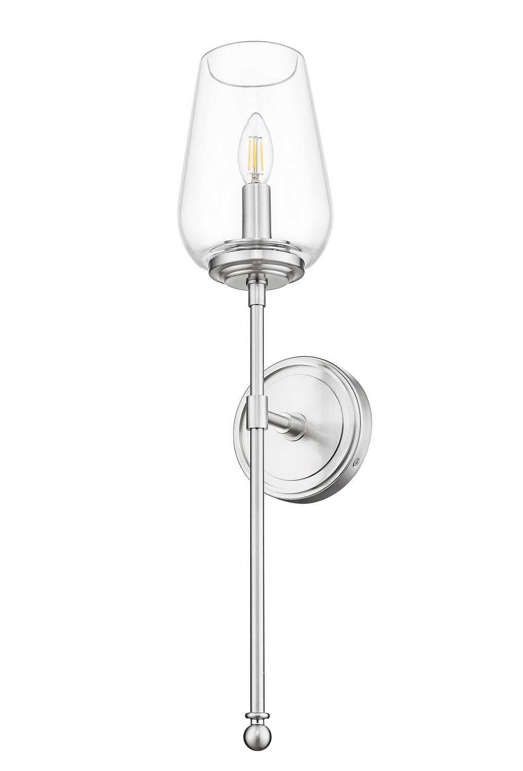 Dominique One Light Wall Sconce in Brushed Nickel Z-Lite Canada