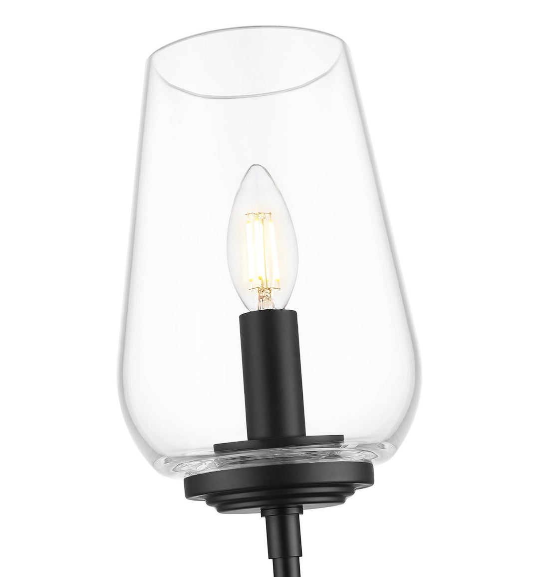 Dominique One Light Wall Sconce in Matte Black Z-Lite Canada