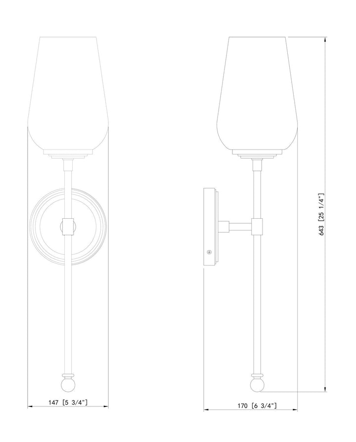 Dominique One Light Wall Sconce in Matte Black Z-Lite Canada
