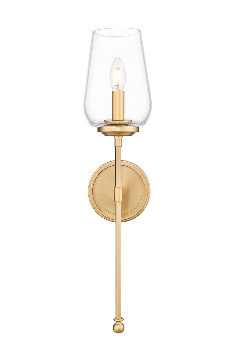 Dominique One Light Wall Sconce in Modern Gold Z-Lite Canada