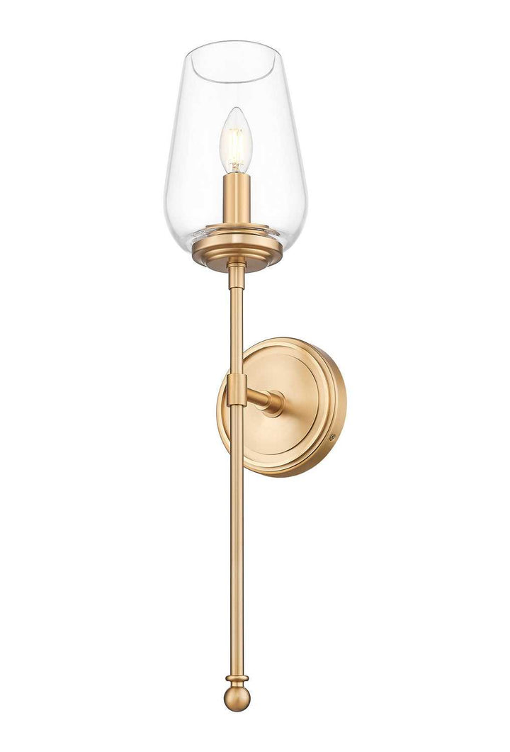 Dominique One Light Wall Sconce in Modern Gold Z-Lite Canada