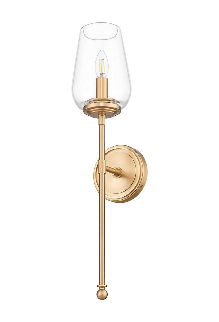 Dominique One Light Wall Sconce in Modern Gold Z-Lite Canada